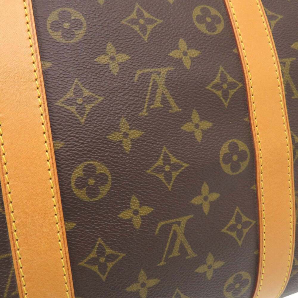 LOUIS VUITTON Brown Monogram Keepall 55 Boston Bag - Picture 9 of 10